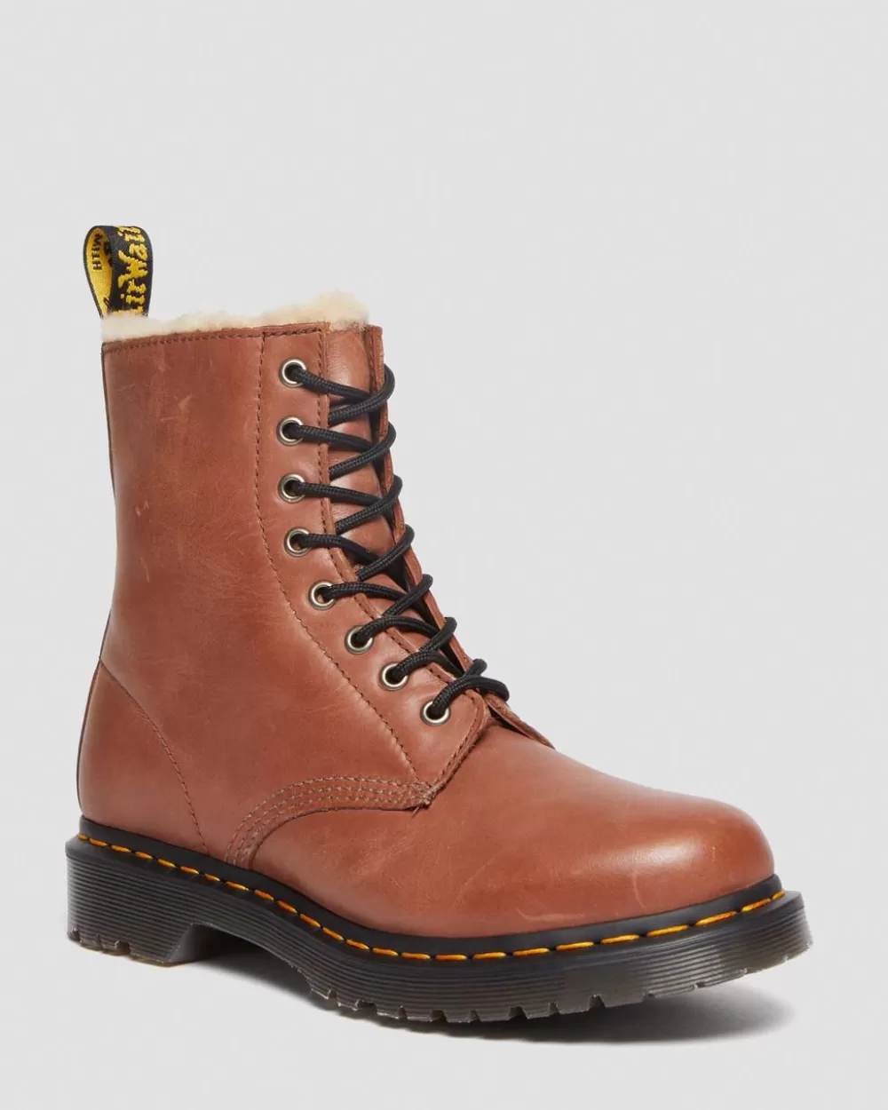 1460 Serena Faux Fur Lined Leather Lace Up -Maiharit*Dr. Martens Best Sale