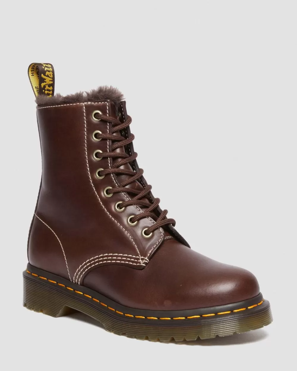 1460 Serena Faux Fur Lined Leather Lace Up -Maiharit*Dr. Martens Discount