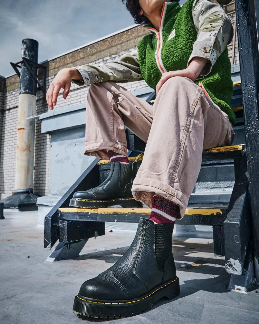 2976 Bex Faux Fur-Lined Chelsea -Platformit*Dr. Martens Best
