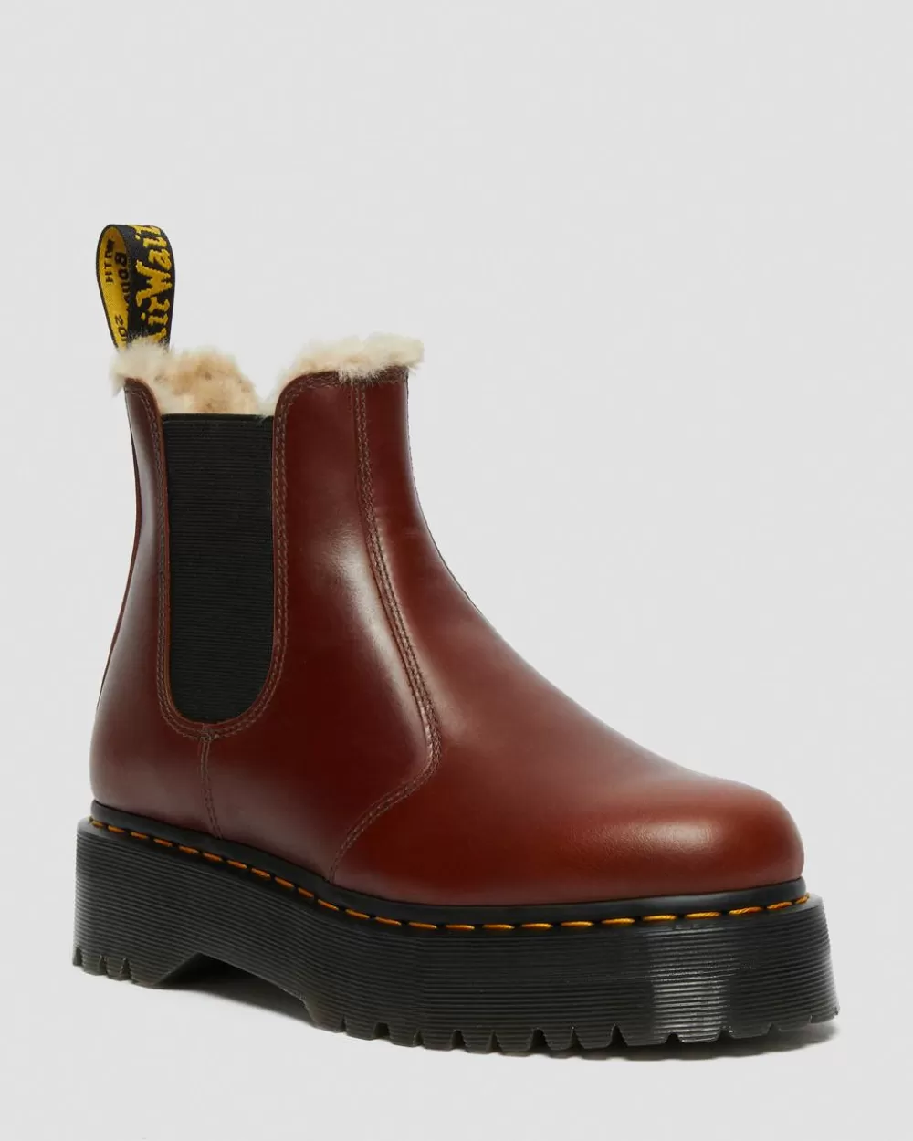 2976 Quad Faux Fur Lined Platform -Maiharit*Dr. Martens Clearance