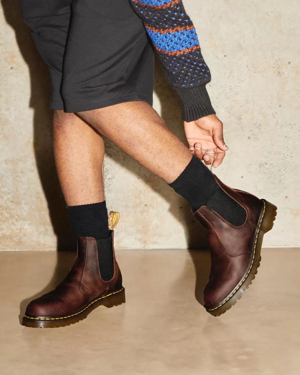 2976 Waxed Full Grain Zip Leather Chelsea -Bootsit*Dr. Martens Best Sale