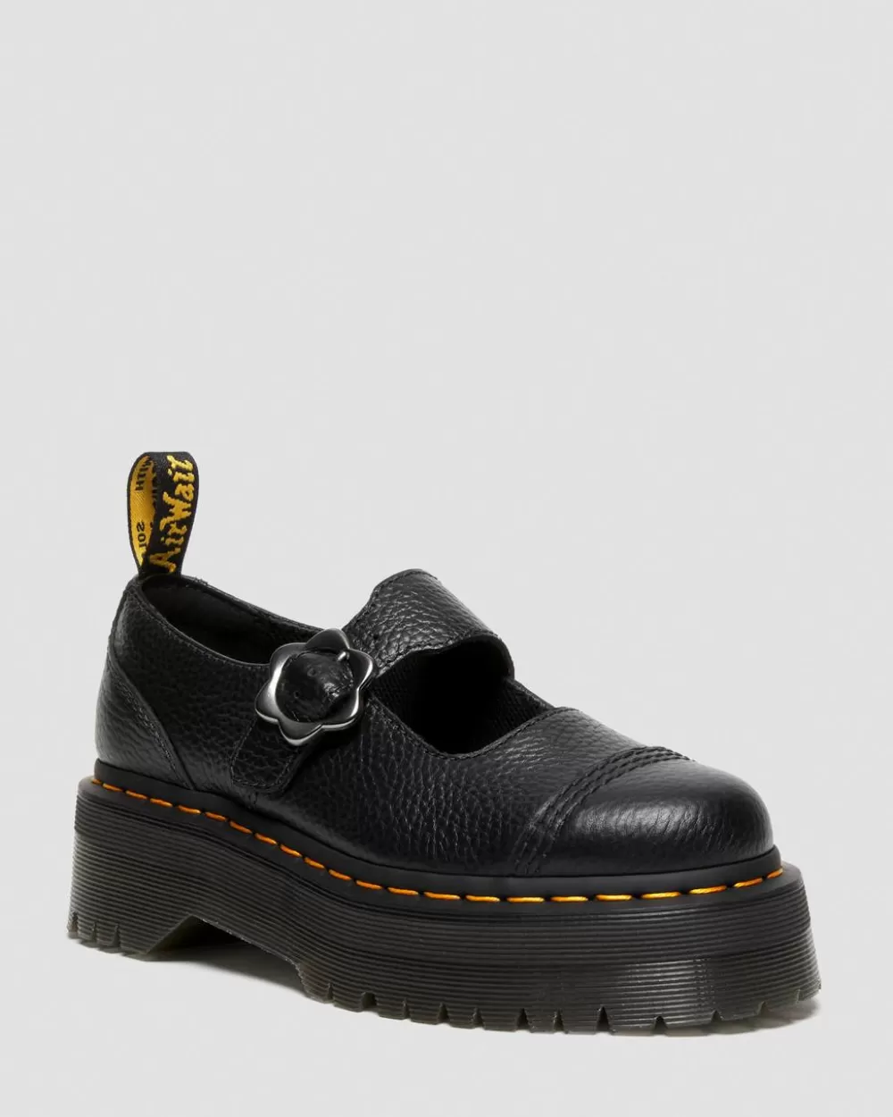 Addina Flower Buckle -Nahkaplatformit*Dr. Martens Hot