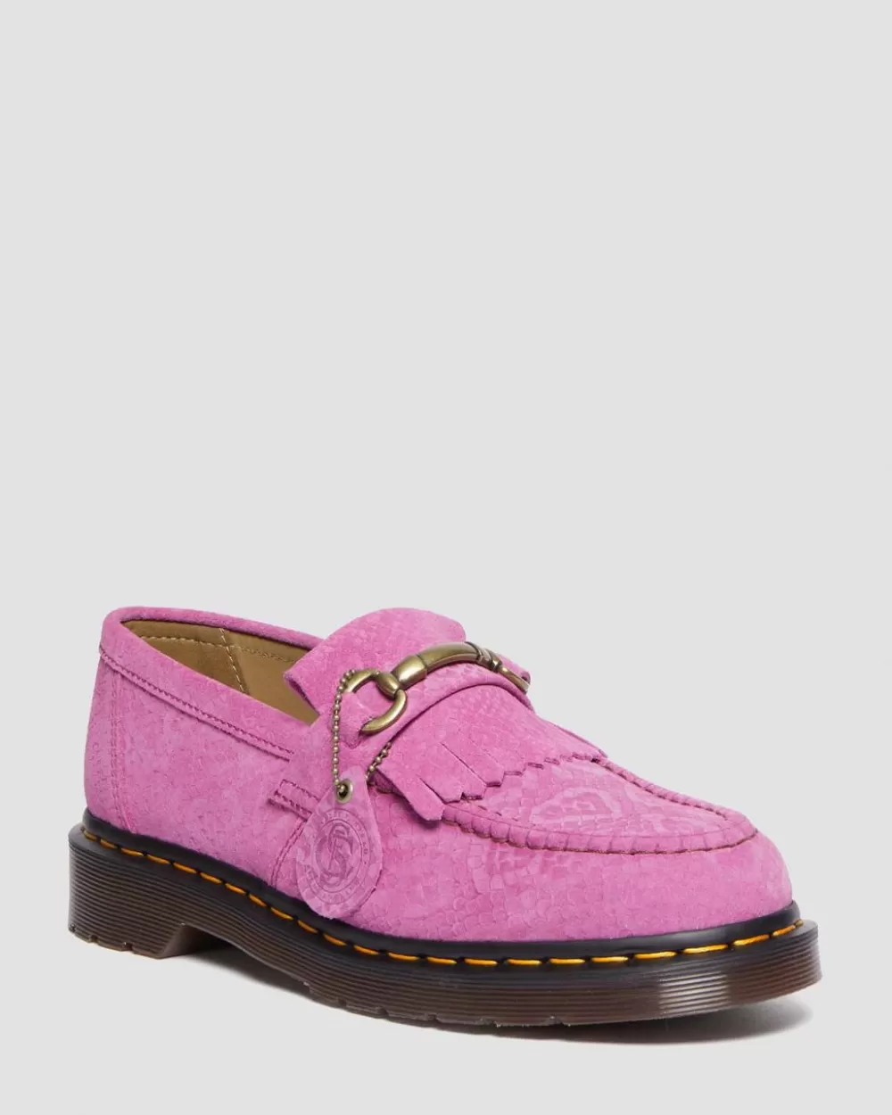 Adrian Snaffle Repello Emboss Suede Kiltie Loafers*Dr. Martens Best