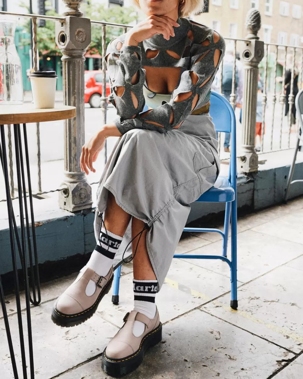 Bethan Pisa Leather Platform Mary Jane -Kengät*Dr. Martens Flash Sale