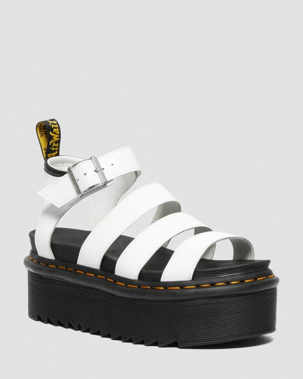Blaire Quad Hydro Leather Platform Gladiator Sandals*Dr. Martens Shop