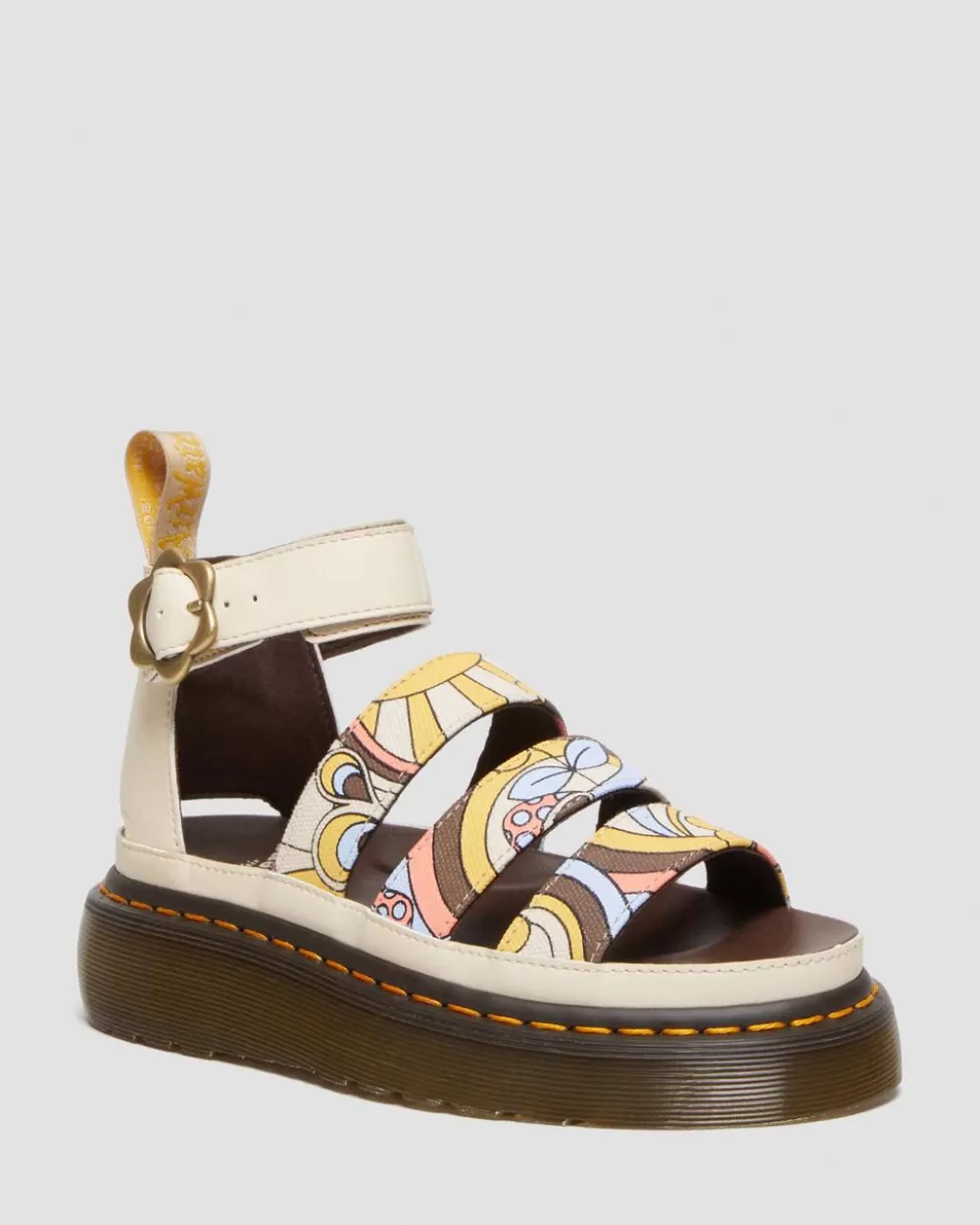 Clarissa Ii Quad Retro Canvas Vegan Platform -Remmisandaalit*Dr. Martens Shop