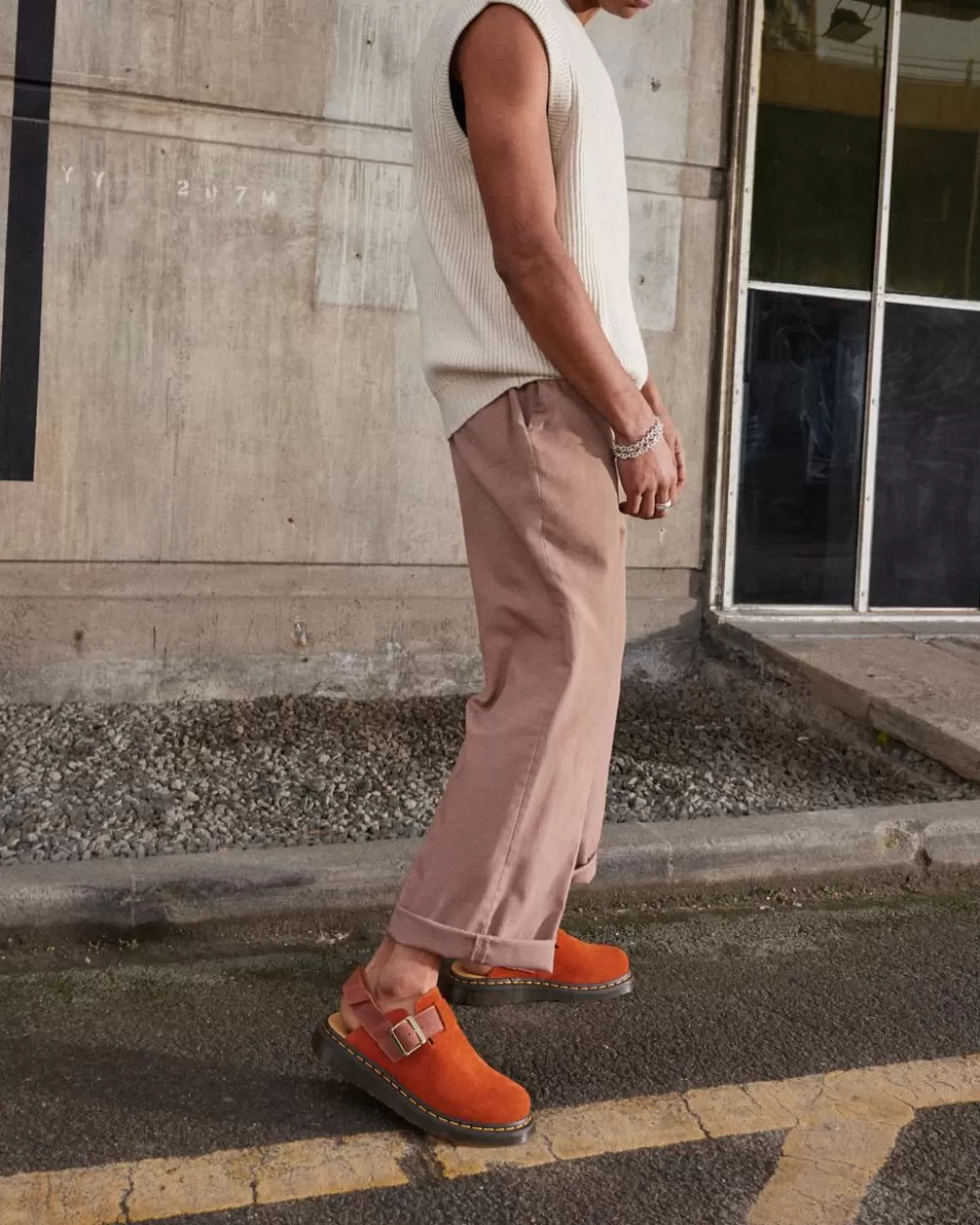 Jorge Ii Suede & Leather Slingback -Lipokkaat*Dr. Martens Discount