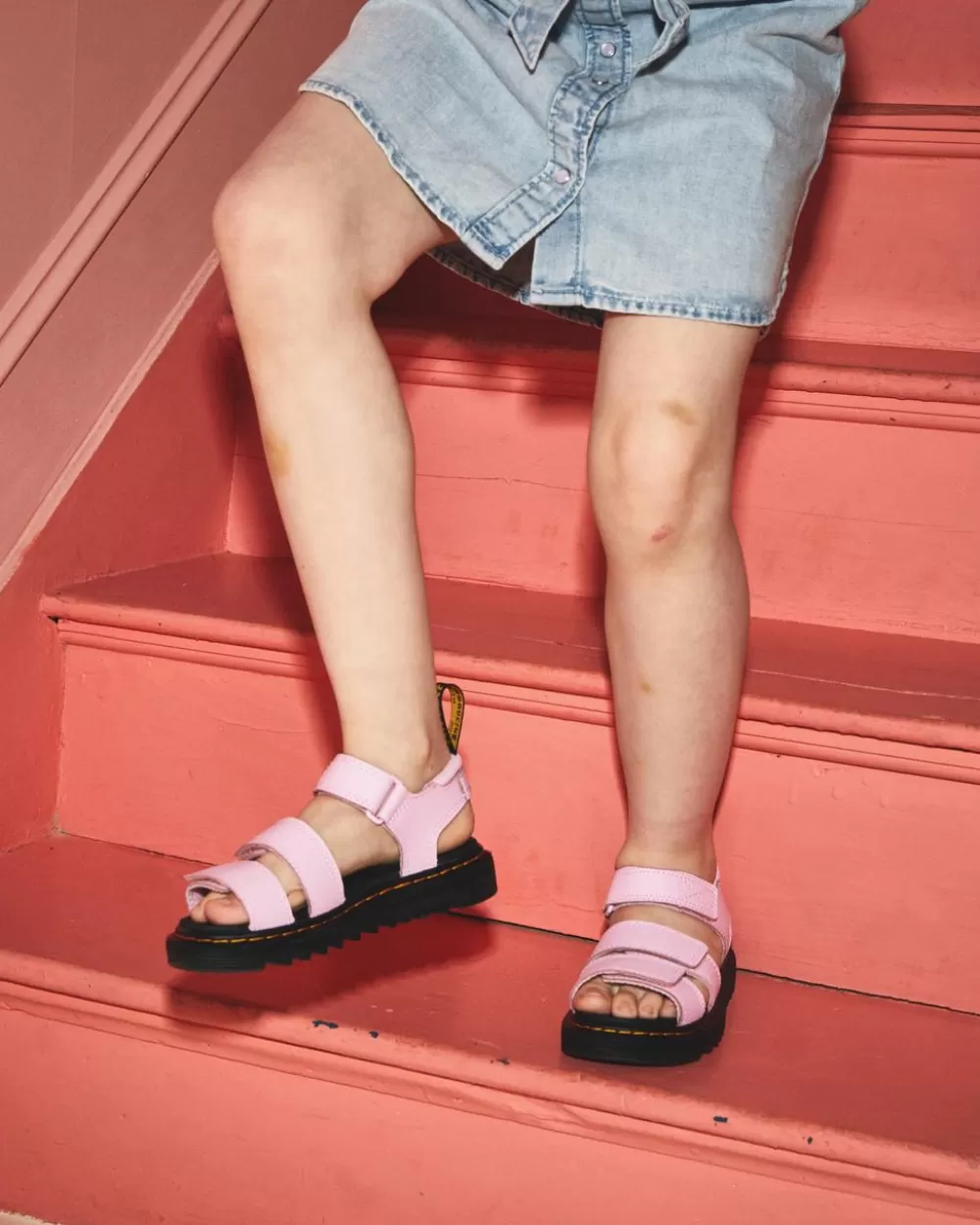 Junior Klaire Athena Leather Strap Velcro -Sandaalit*Dr. Martens Fashion