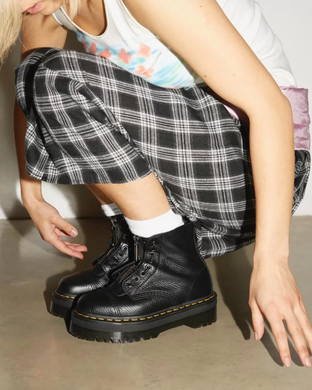 Milled Nappa Sinclair -Platformit*Dr. Martens Shop