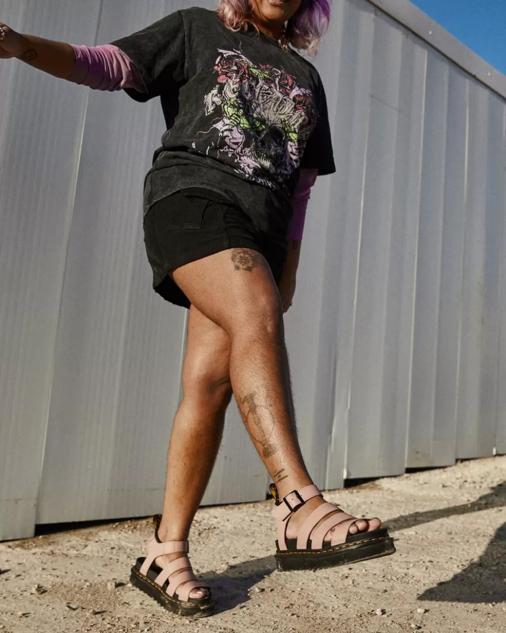 Nahkaiset Blaire Pisa Strap Platform -Sandaalit*Dr. Martens Hot