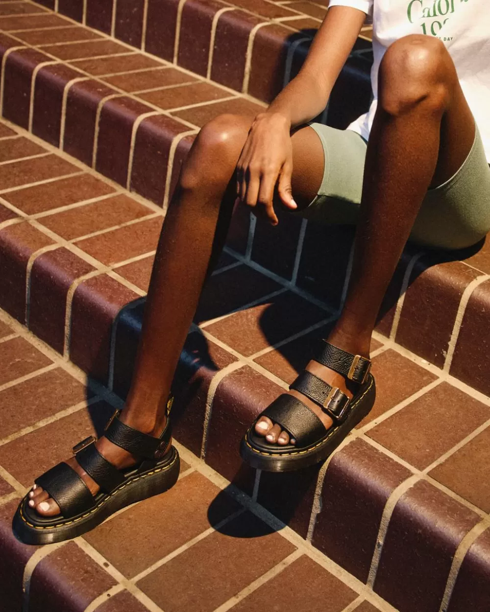 Nahkaiset Gryphon Quad Platform -Sandaalit*Dr. Martens Clearance