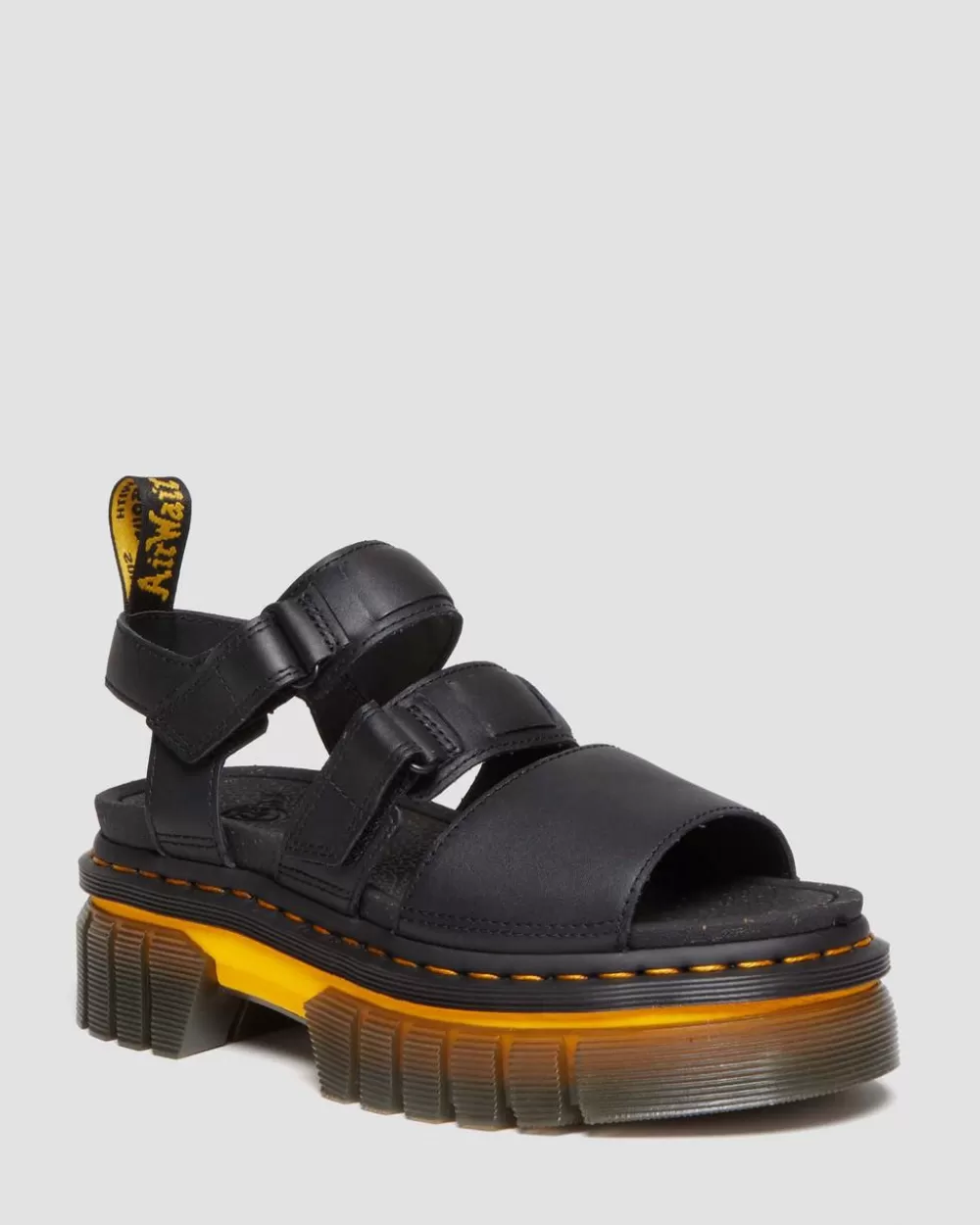 Ricki Contrast Sole Leather 3-Strap Platform -Sandaalit*Dr. Martens Outlet