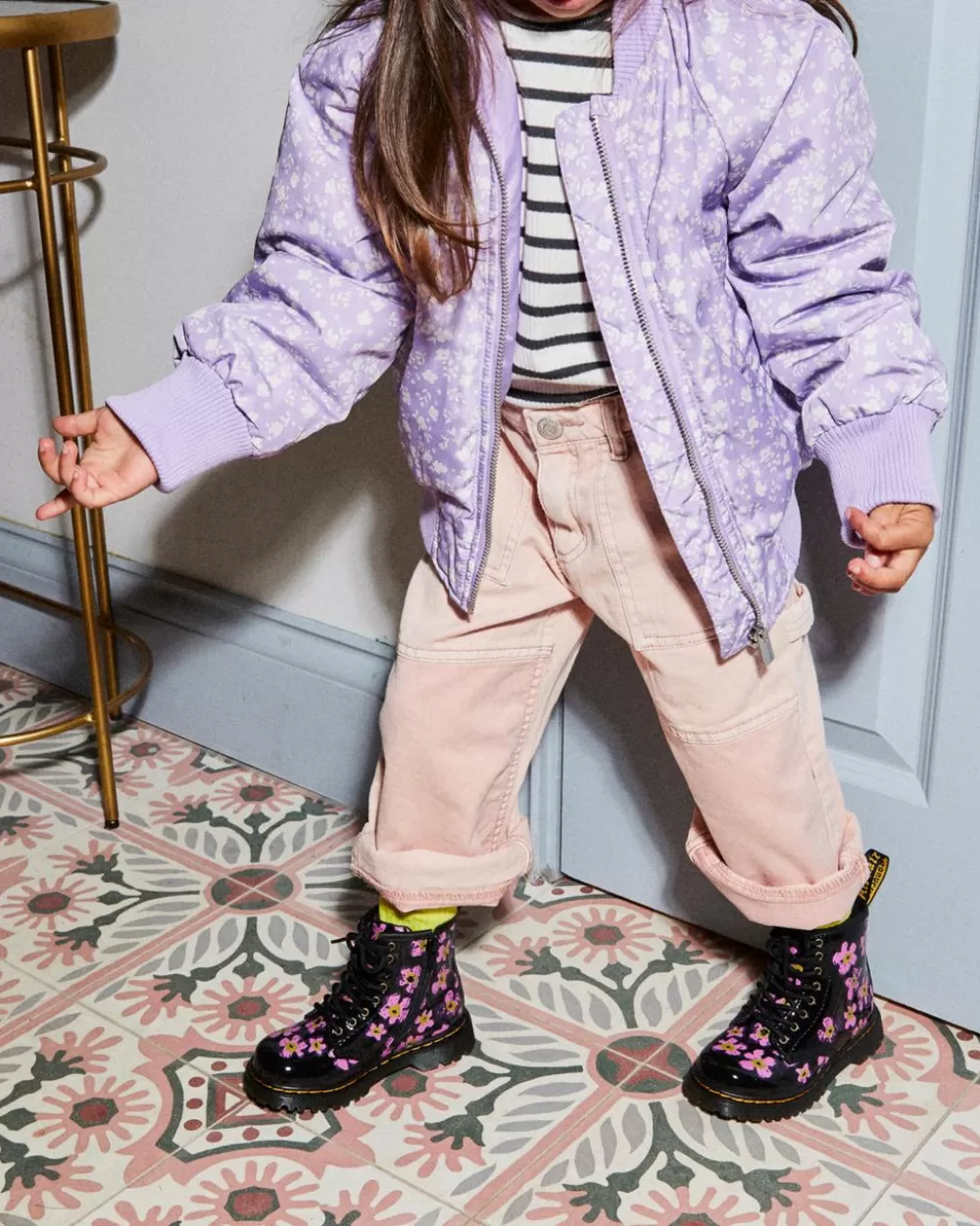 Toddler 1460 Floral Patent -Maiharit*Dr. Martens Store